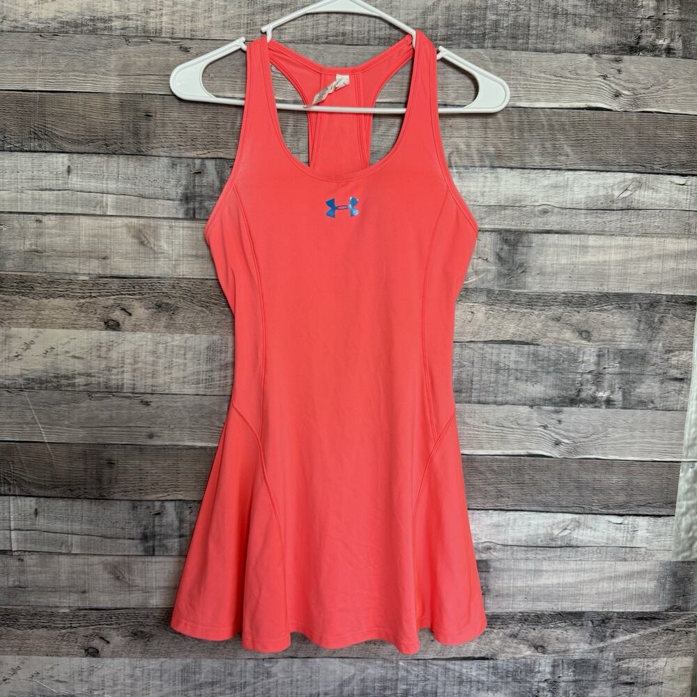 Under Armour Women's Hot Pink Size Small Racerback Athletic Tennis Dress Short